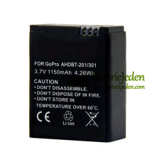 Baterie pro GoPro AHDBT-201 301 302 HD Hero 2 3 1150mAh - Náhradní baterie