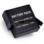 Baterie pro GoPro AHDBT501 BT-501 AHDBT501 Hero5 akčního 1260mAh - Náhradní baterie