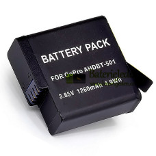 Baterie pro GoPro AHDBT501 BT-501 AHDBT501 Hero5 akčního 1260mAh - Náhradní baterie