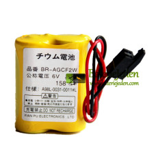 Baterie pro FANUC BR-AGCF2W A98L-0031-0011 # L A06B-6093-K001 černý konektor - Náhradní baterie